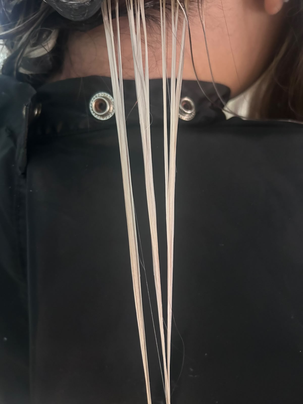 Prueba de mechón durante una corrección de color